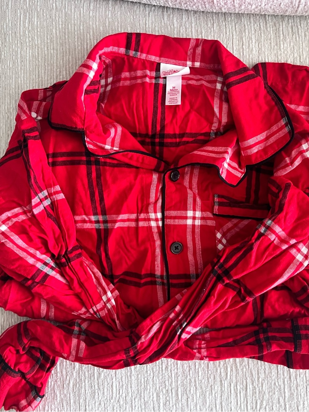 Target Wondershop Men’s Pajama Plaid Button-Up Shirt